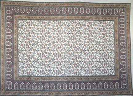Tapestry Twin Size Turkish Floral Gold/green by Homeportonline