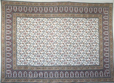 Tapestry Full Size Turkish Floral Gold/green by Homeportonline