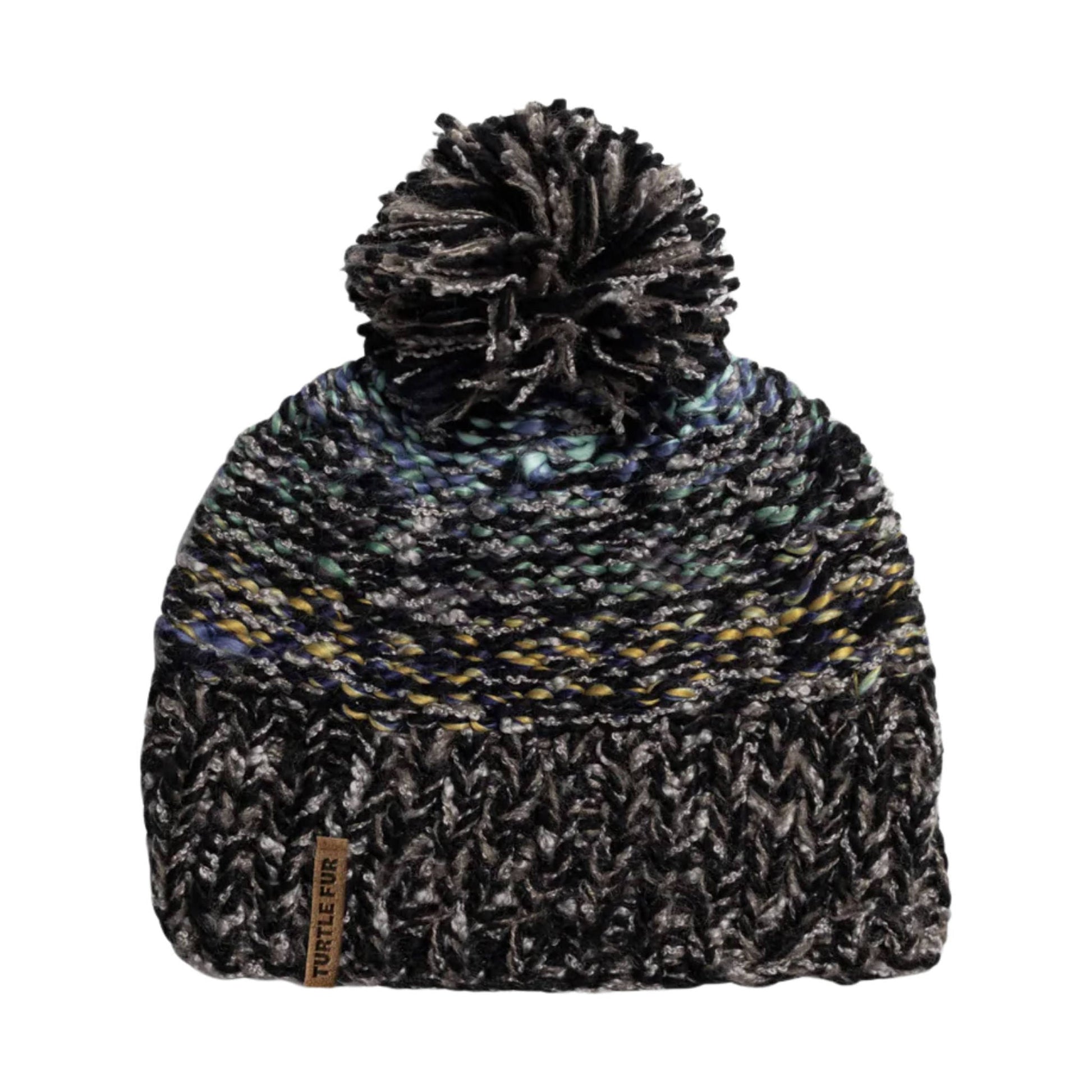 Turtle Fur Firefly Pom Beanie - Black by Lenny's Shoe & Apparel