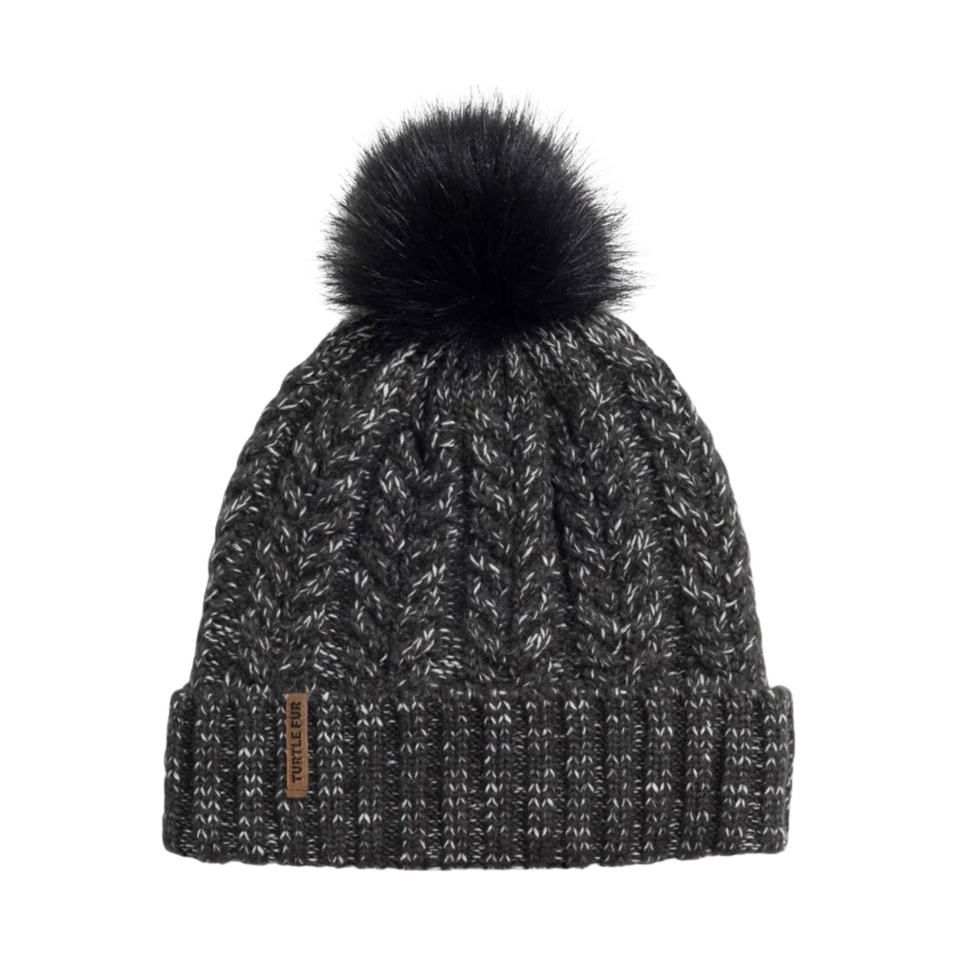 Turtle Fur Lexi Pom Beanie - Graphite by Lenny's Shoe & Apparel