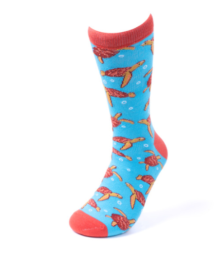 Men's Novelty Sock - Sea Turtles by SidePony Boutique