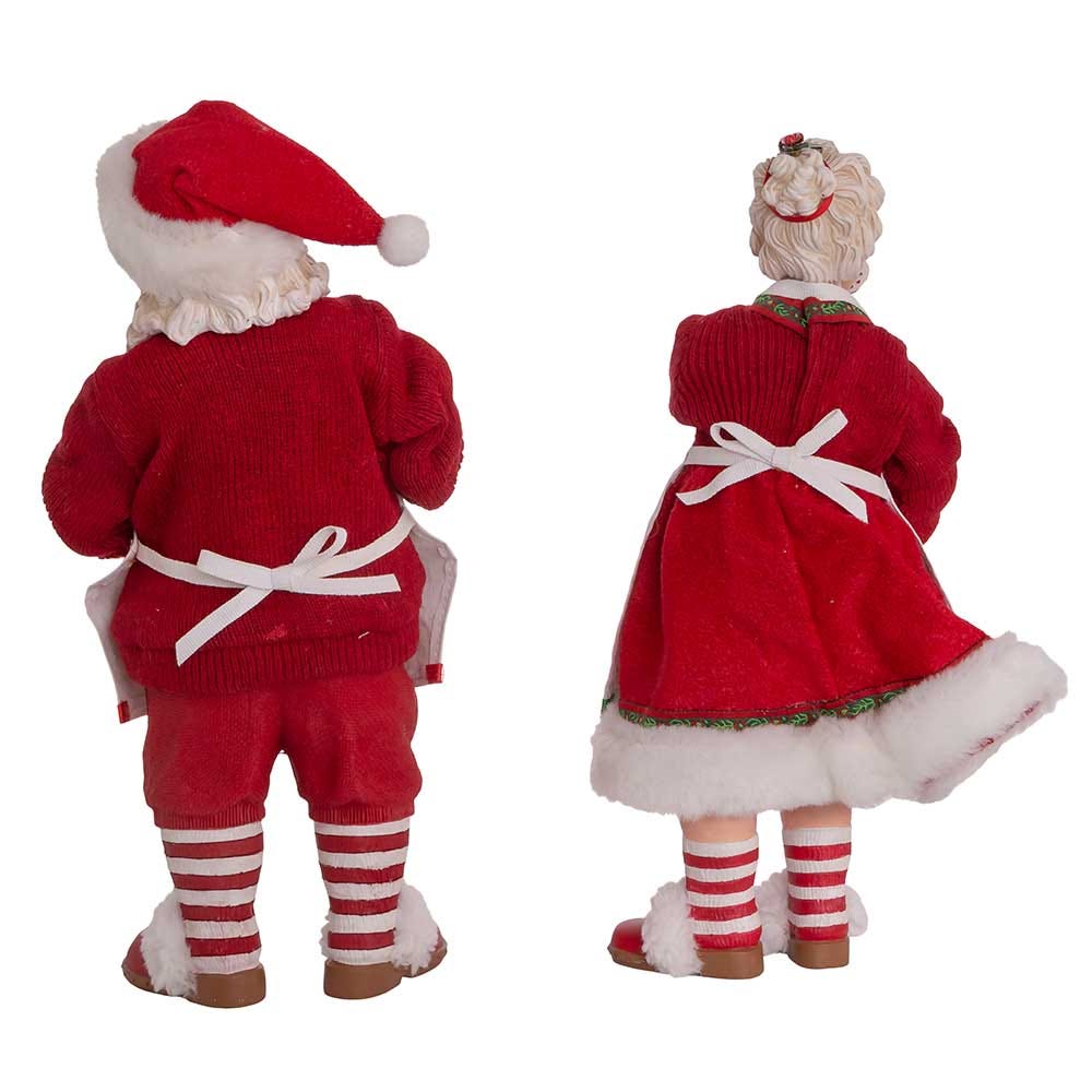 Fabriche Mr. and Mrs. Claus Dessert Set - 2 Piece Set