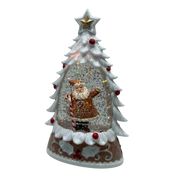 Lighted Gingerbread Santa Water Globe
