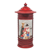 Magical Snowman WaterGlobe Vintage Mailbox