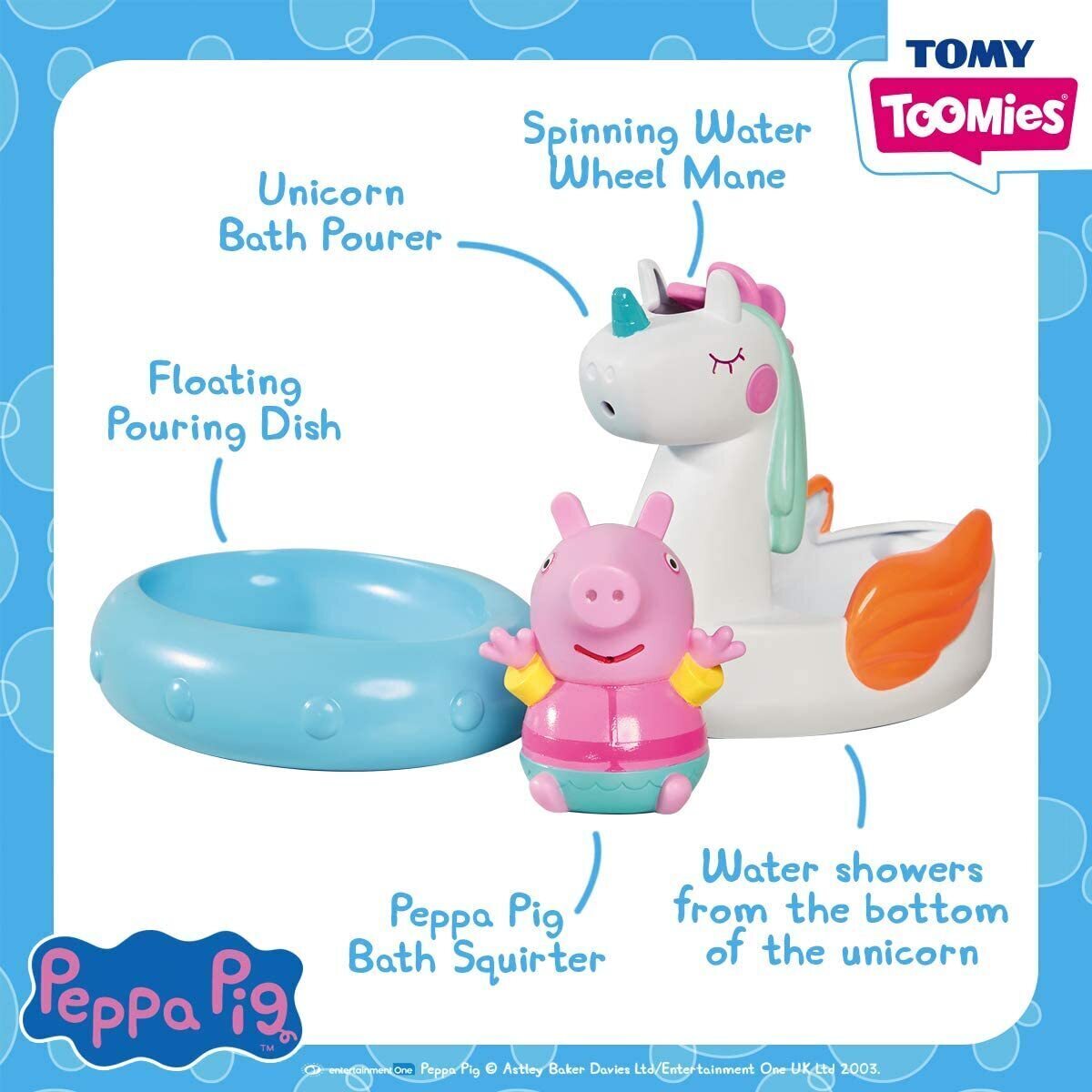 Toomies Peppa Pig Unicorn Bath Float