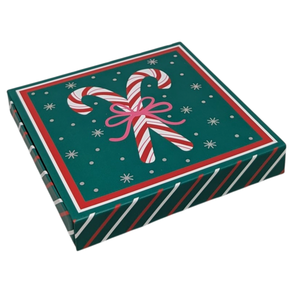 Pop-Up Gift Card Box (Candy Cane Red & Green)