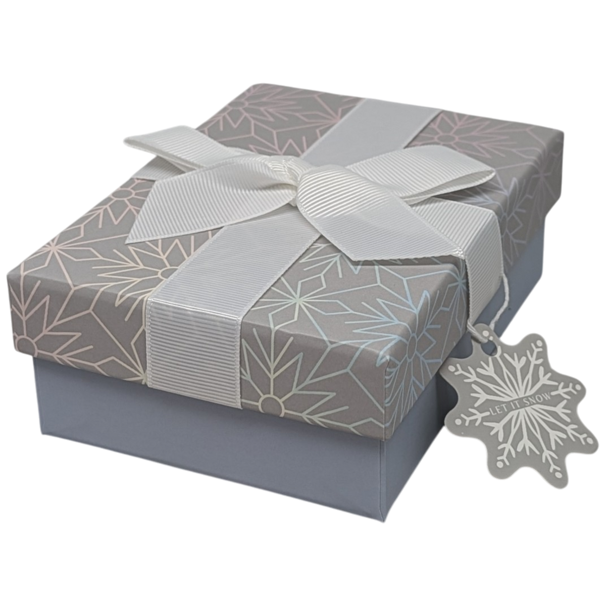 Gift Box for Gift Cards - 5" x 3.75" -  Lavender Snowflakes