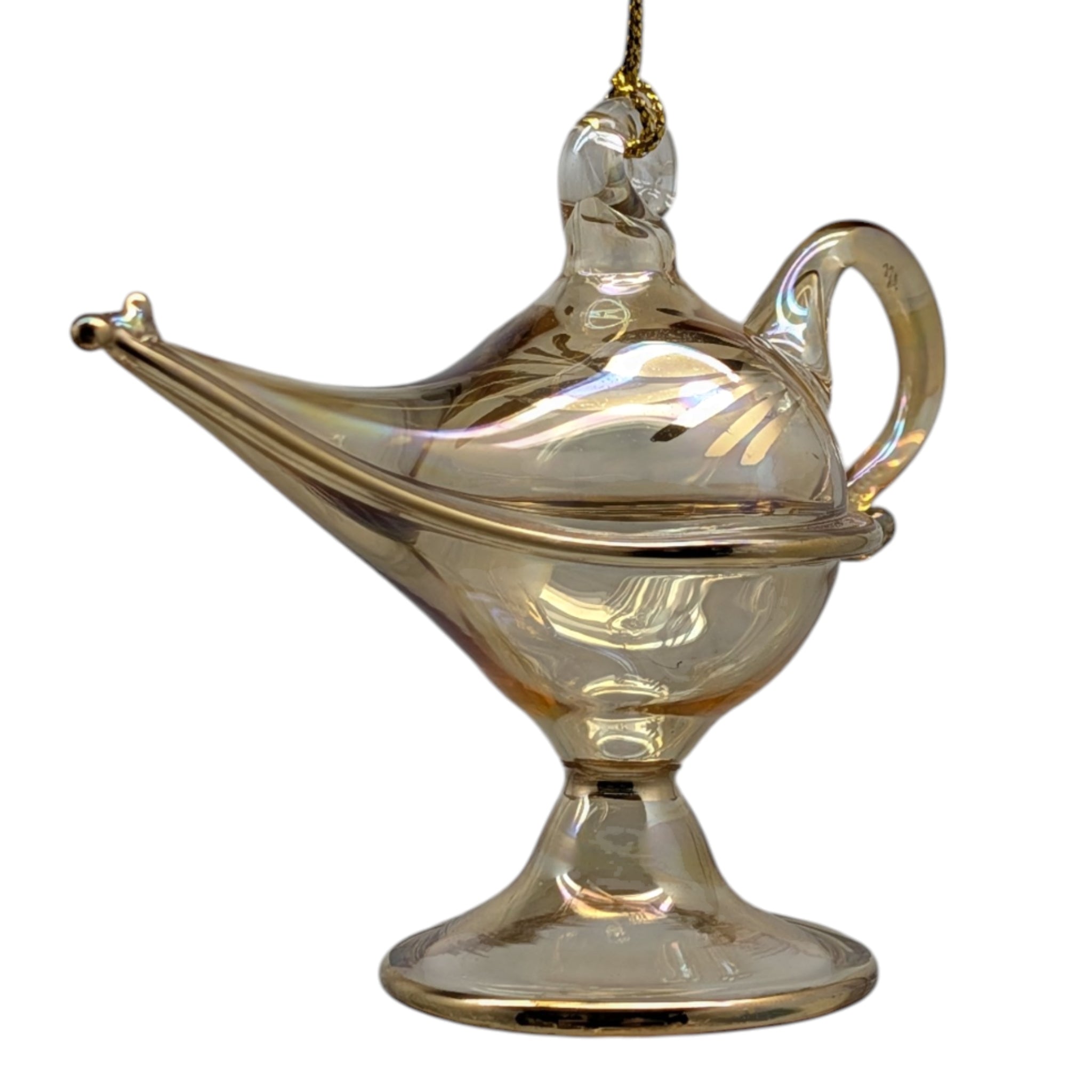 Golden Wishes Magic Lamp Ornament