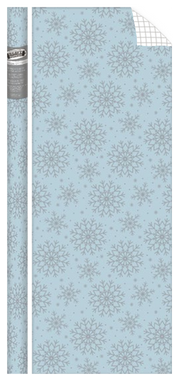Prismatic Foil Roll Wrap - 30" x 120" - Snowflakes