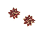 Glitternamel Poinsettias - Earrings