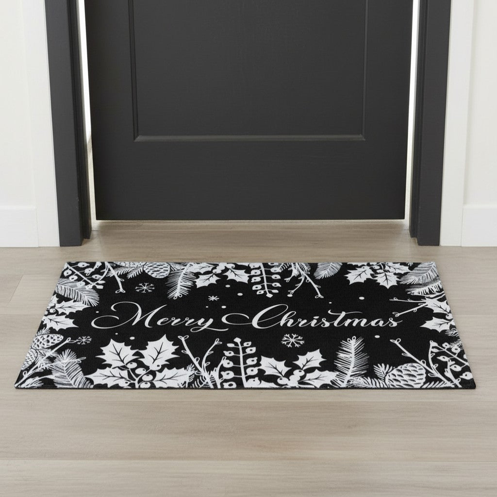Merry Christmas Welcome Mat - 29" x 16"