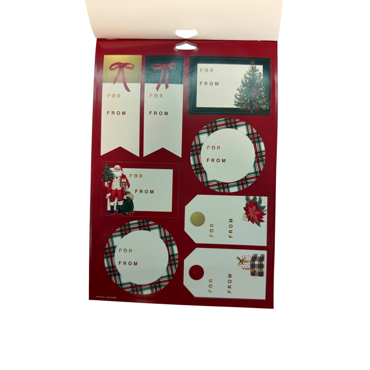 96 Gift Tag Holiday Seals