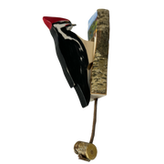 Wooden Bird Door Knockers - Piliated Woodpecker