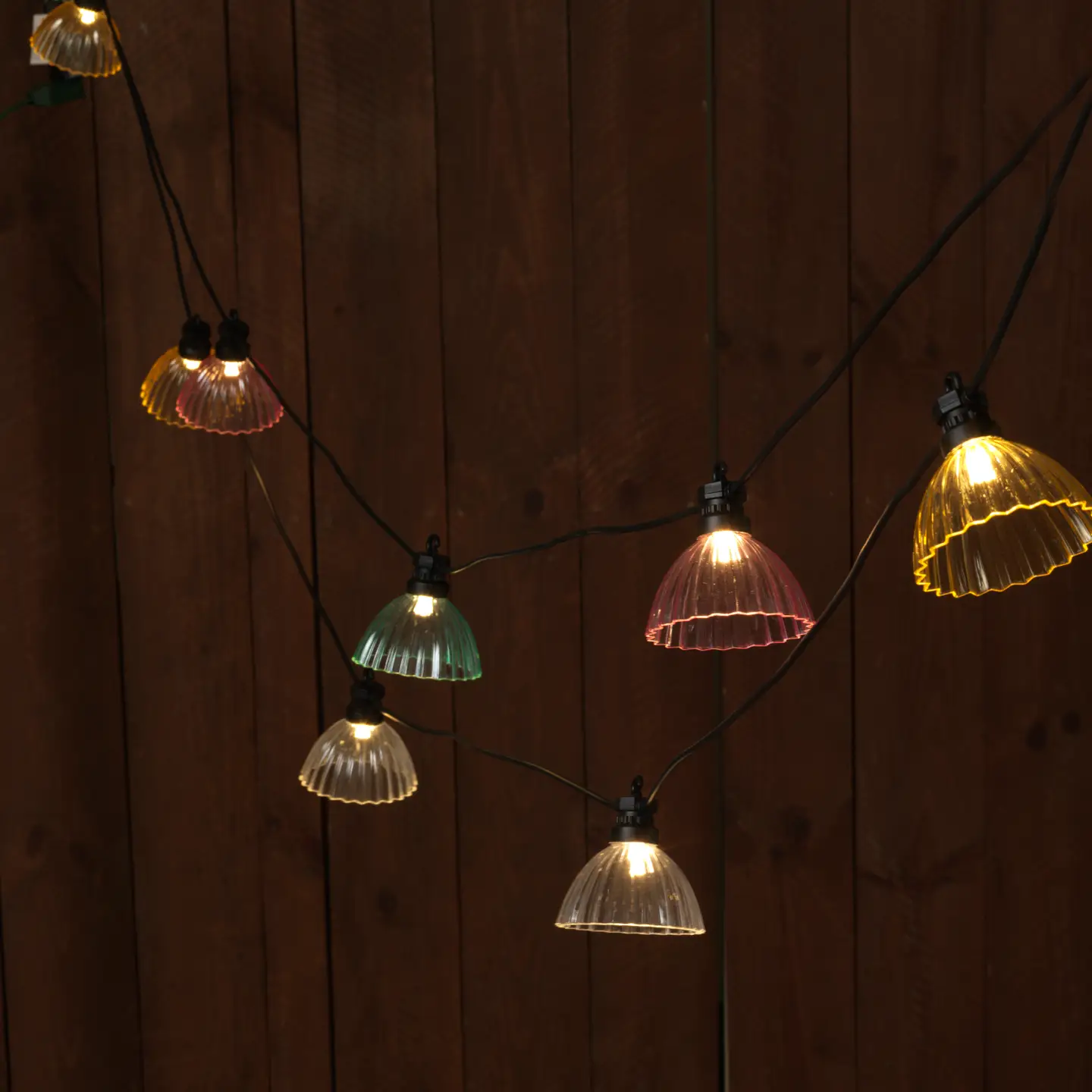 Retro Lampshade Patio String LIghts