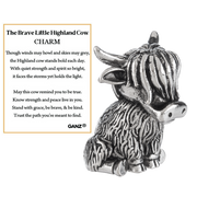 The Brave Little Highland Cow Charms