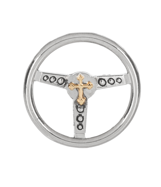 Jesus Takes the Wheel Charm