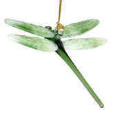 Egyptian Glass Dragonfly Ornament - Green