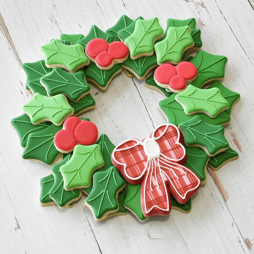 Wreath Centerpiece 4 Pc Cookie Cutter Set