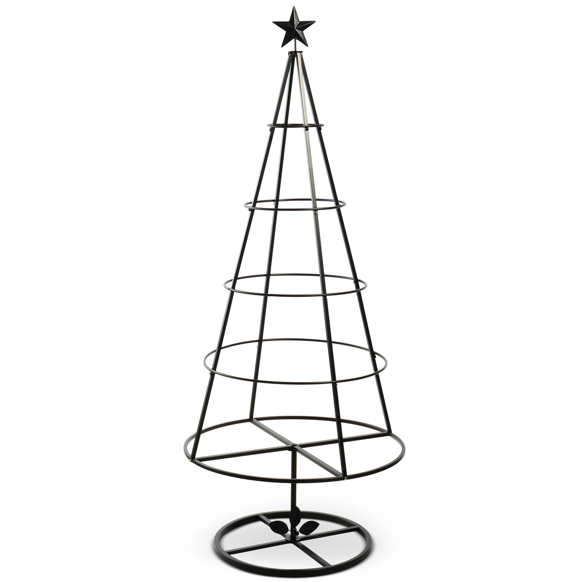 Iron Ornament Stand Tree - Black -