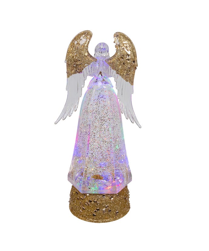 LED Swirl Glitter Angel