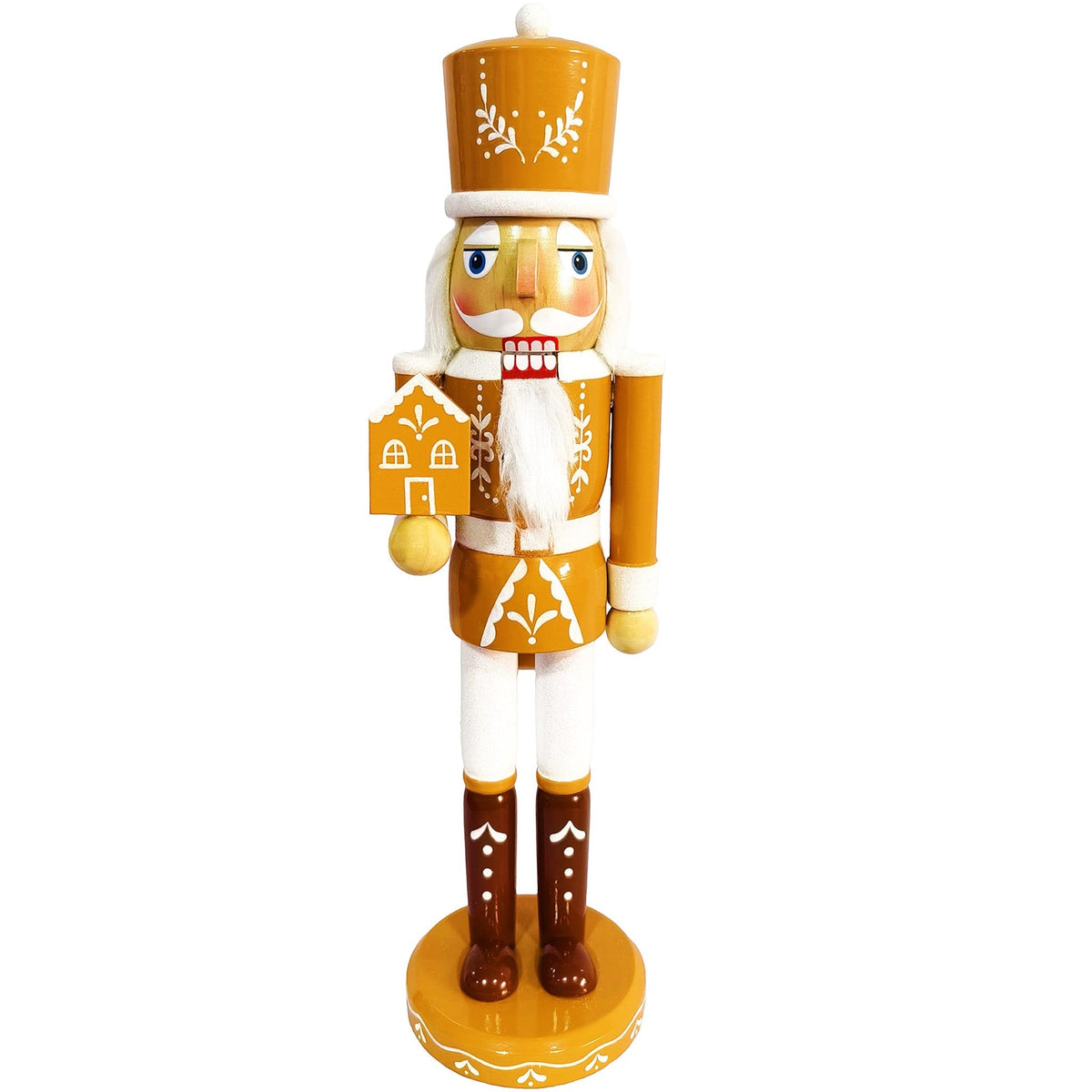 Gingerbread  Nutcracker - White Legs