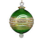 Ring Etched Stipple Ball - Green