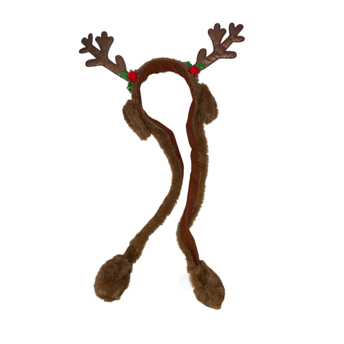 Holiday Antler Headband with Jumping Ears