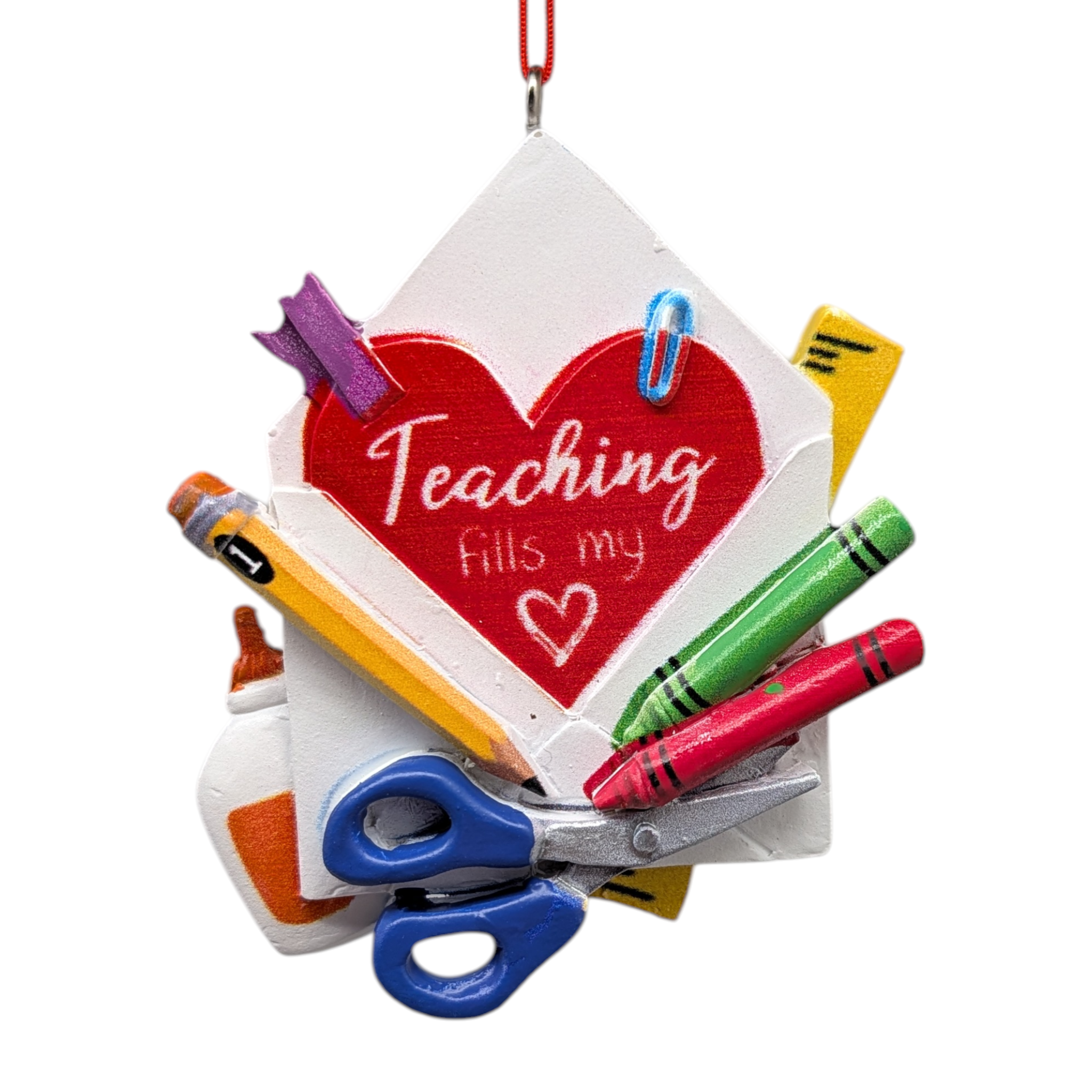 Teaching Fills My Heart Ornament
