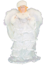 16 Inch Classic Feather Angel in White