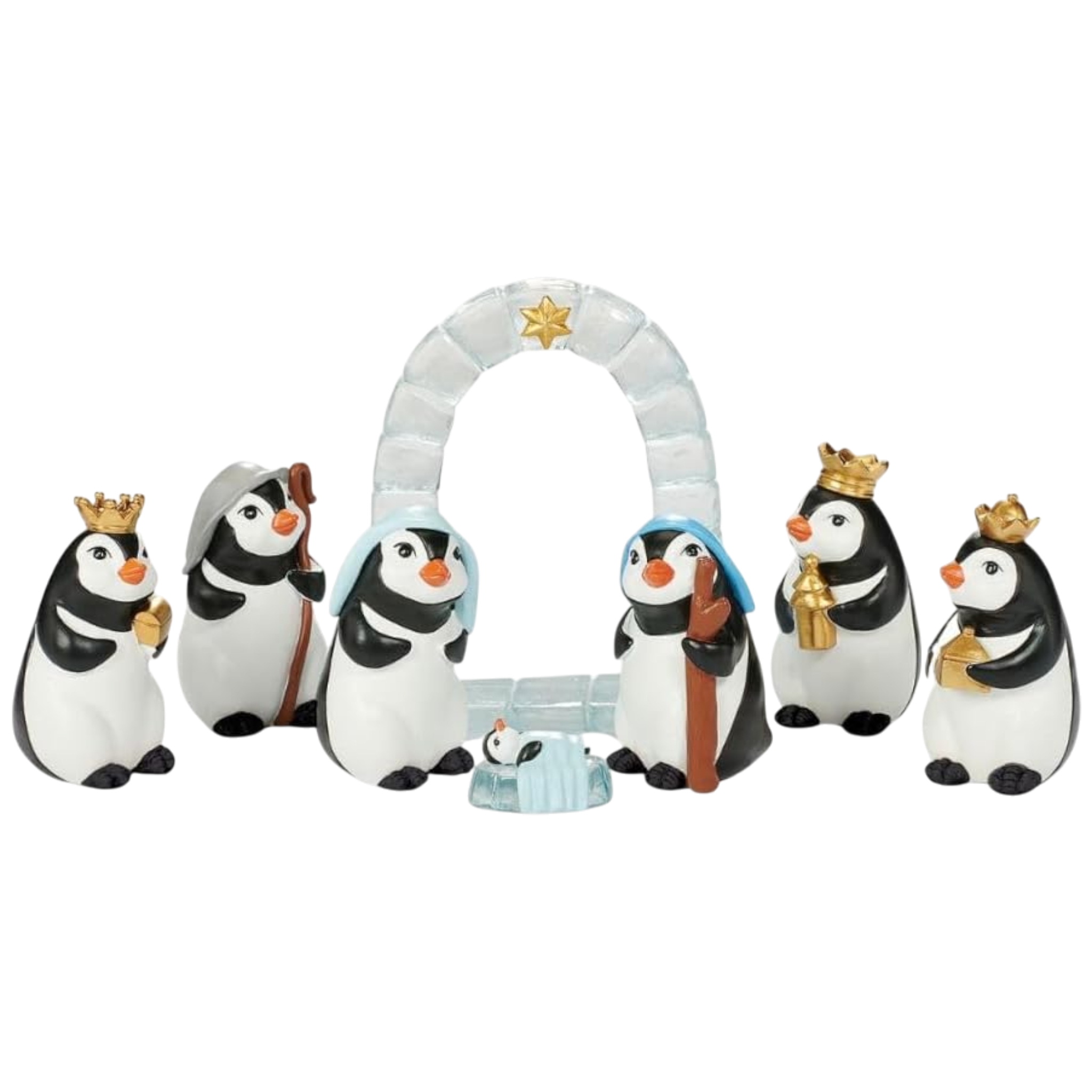 Penguin Pageant Nativity Set – 7 Piece Set