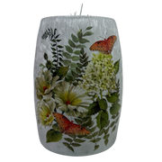 Flutters and Flowers - Lighted 5.5 Inch Vase