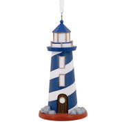 Blue Lighthouse Ornament