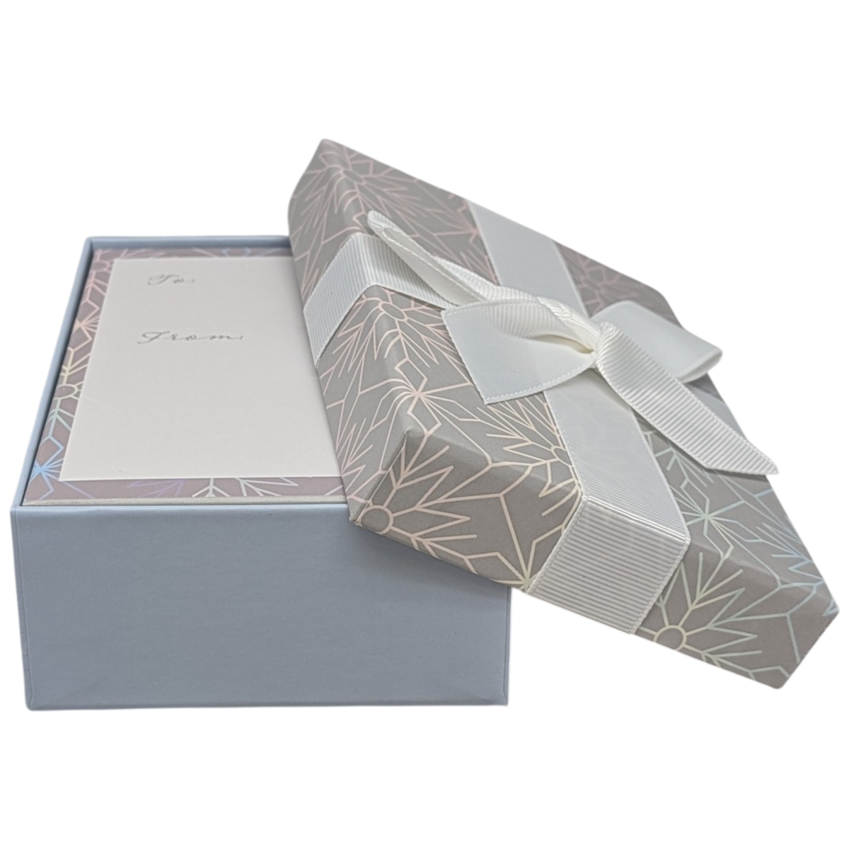 Gift Box for Gift Cards - 5" x 3.75" -  Lavender Snowflakes