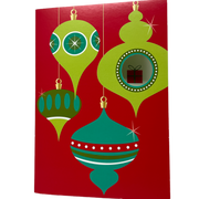 Holiday Bauble Gift Card Greeting Card