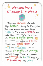 Wallet Card - Women Who Change the World