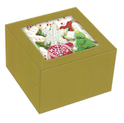 Square Cookie Box Gold