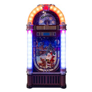 Musical LED Juke Box Water Lantern featuring Santa