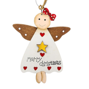 Merry Little Christmas Angel Ornament