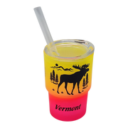 Vermont Glass Moose 2oz Shooter - Autumn Ember