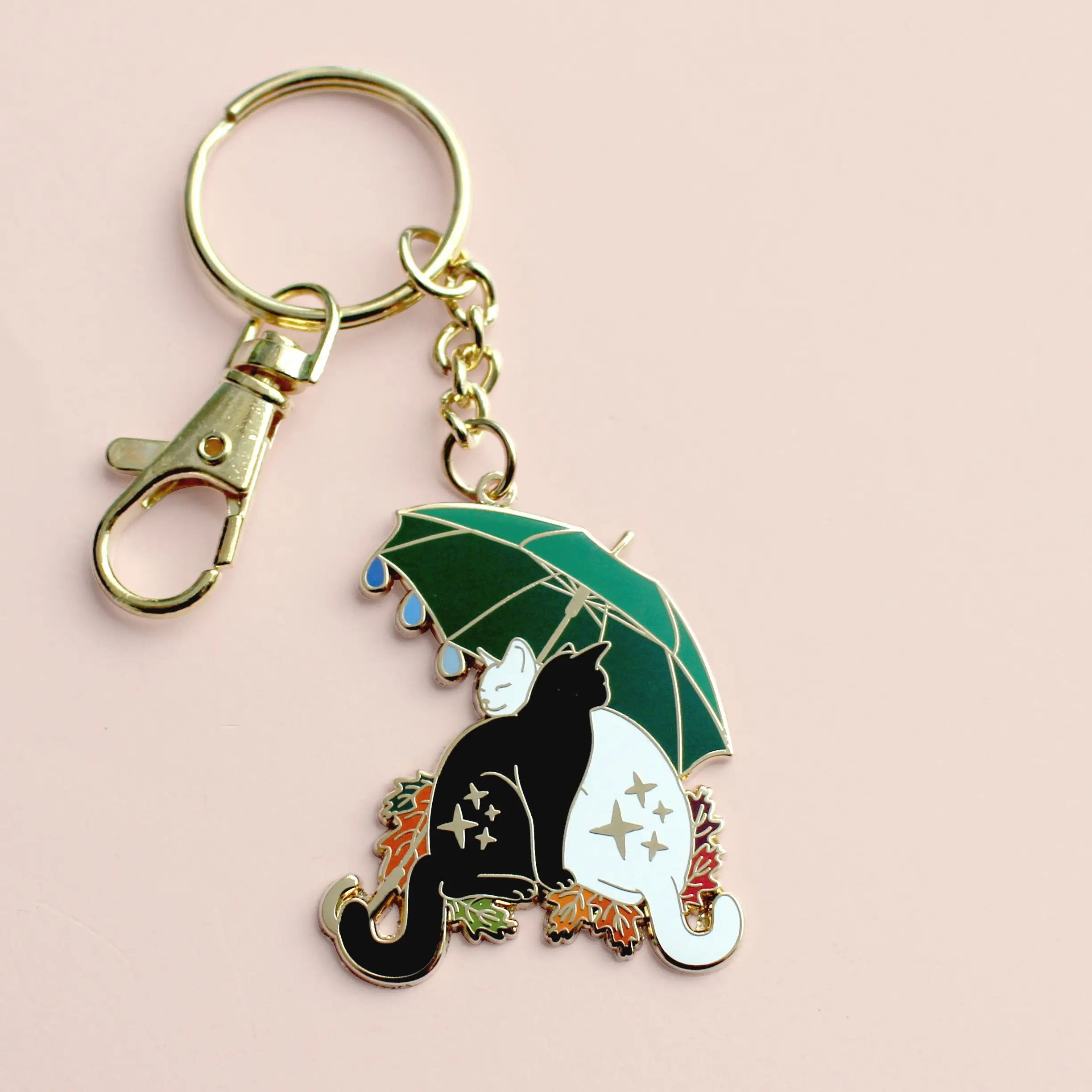 Glitter Punk Enamel Key Chains