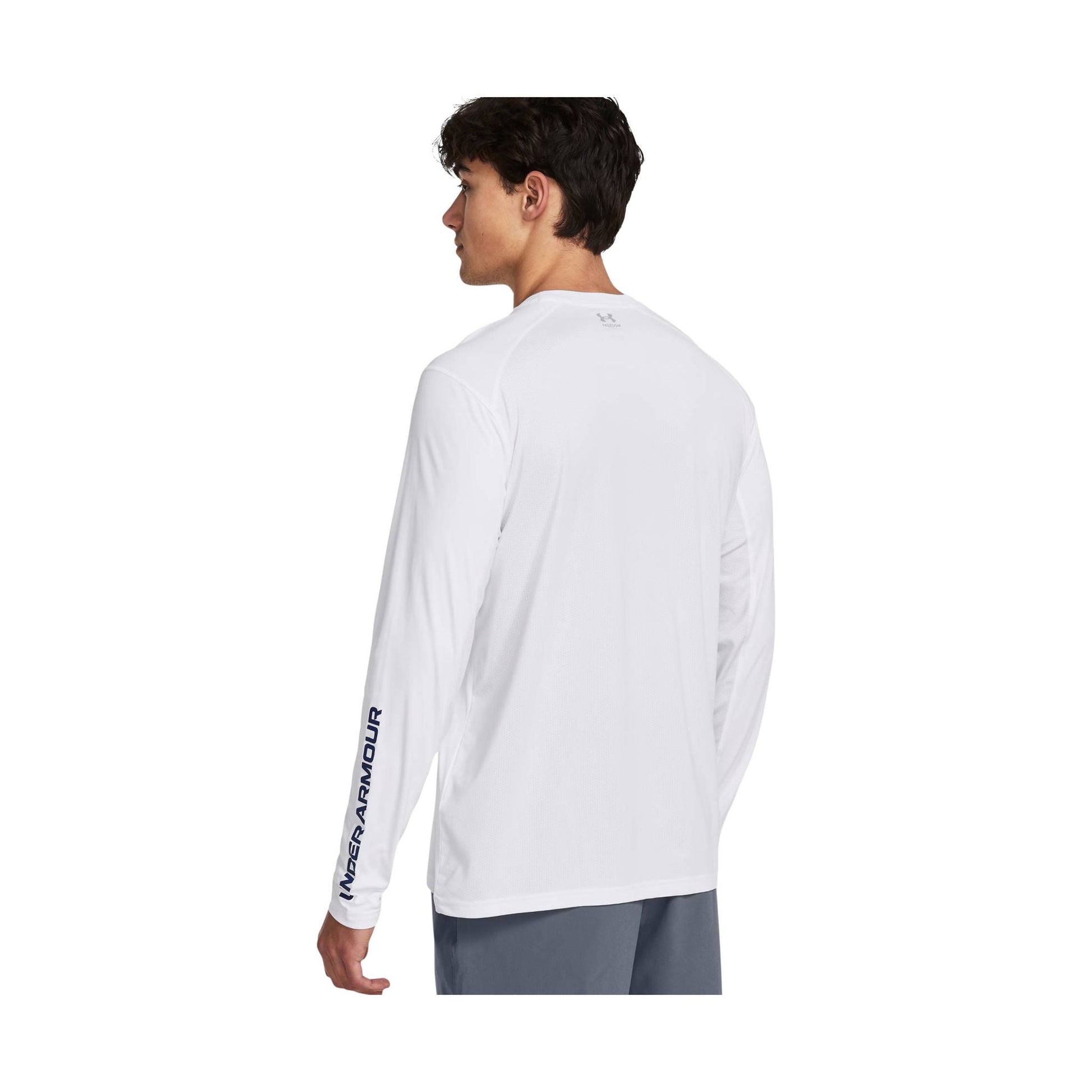 Under Armour Men's Fish Pro Freedom Long Sleeve - White/Royal/Red by Lenny's Shoe & Apparel