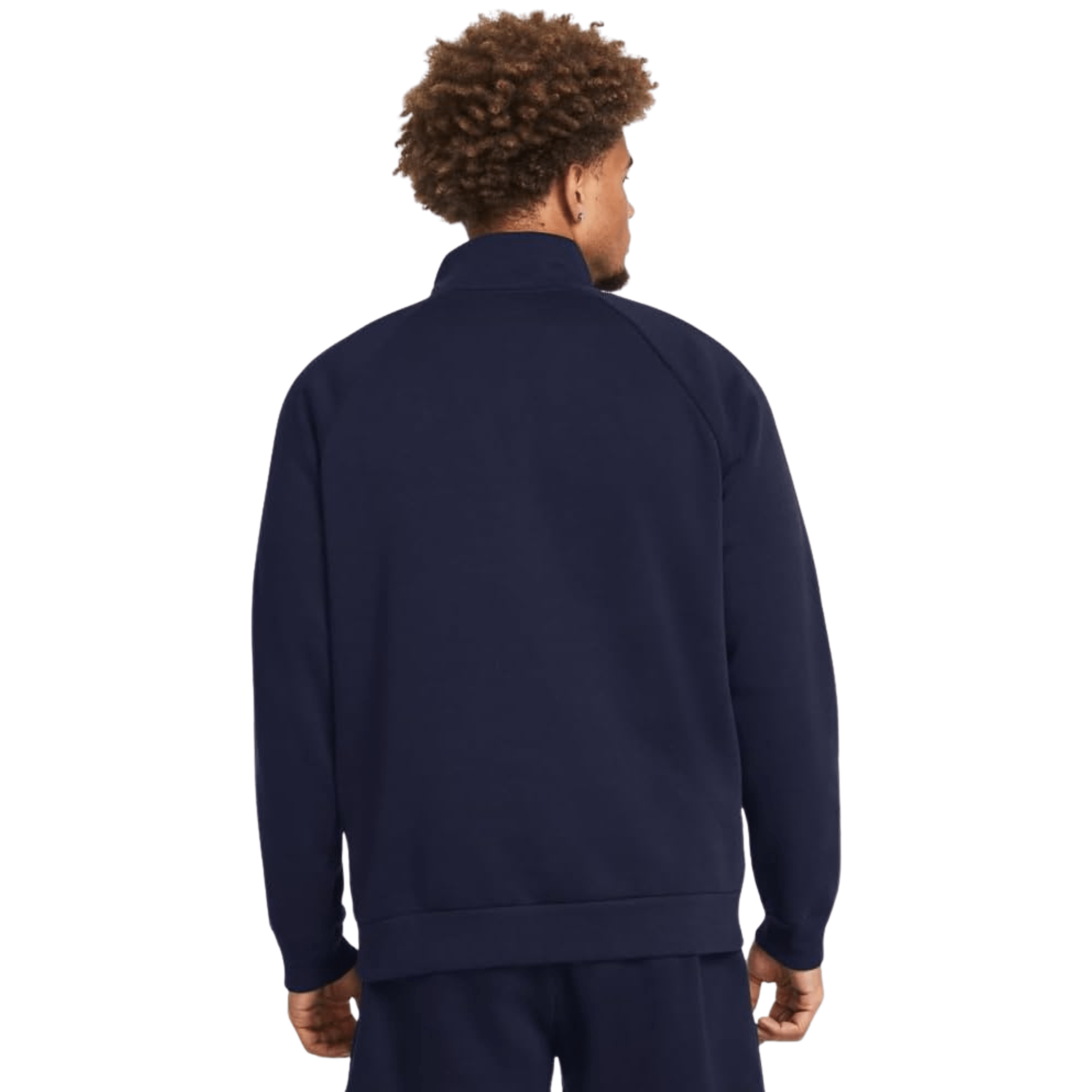 Under Armour Men's Rival Fleece Quarter Zip - Midnight Navy/White by Lenny's Shoe & Apparel