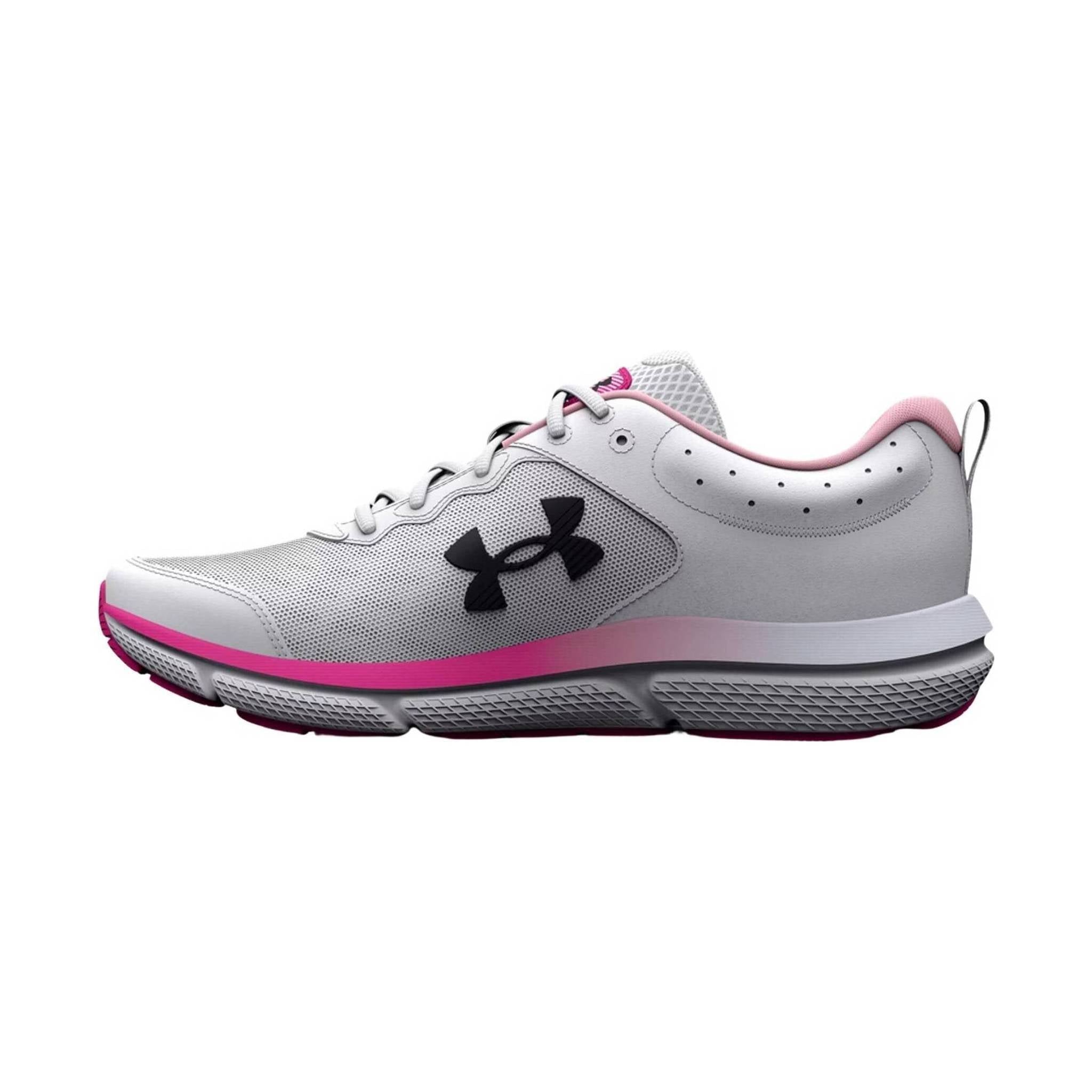 Under Armour Women's Charged Assert 10 - White/Pink by Lenny's Shoe & Apparel