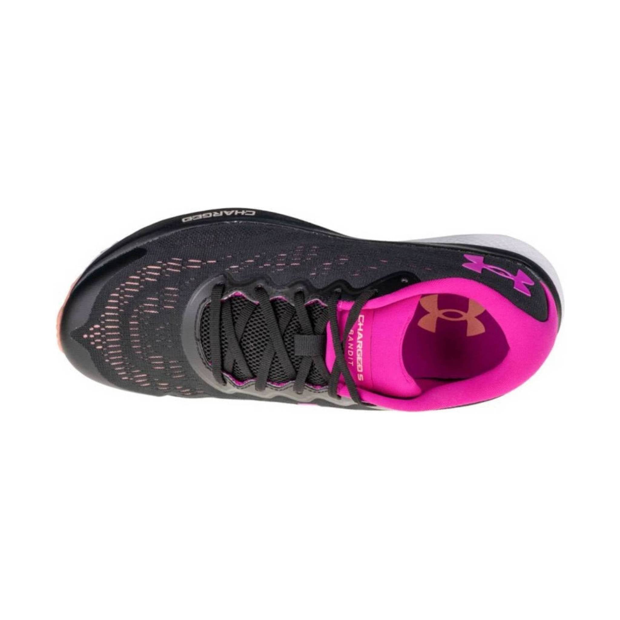 Under Armour Women's Charged Bandit 6 - Black/Purple by Lenny's Shoe & Apparel