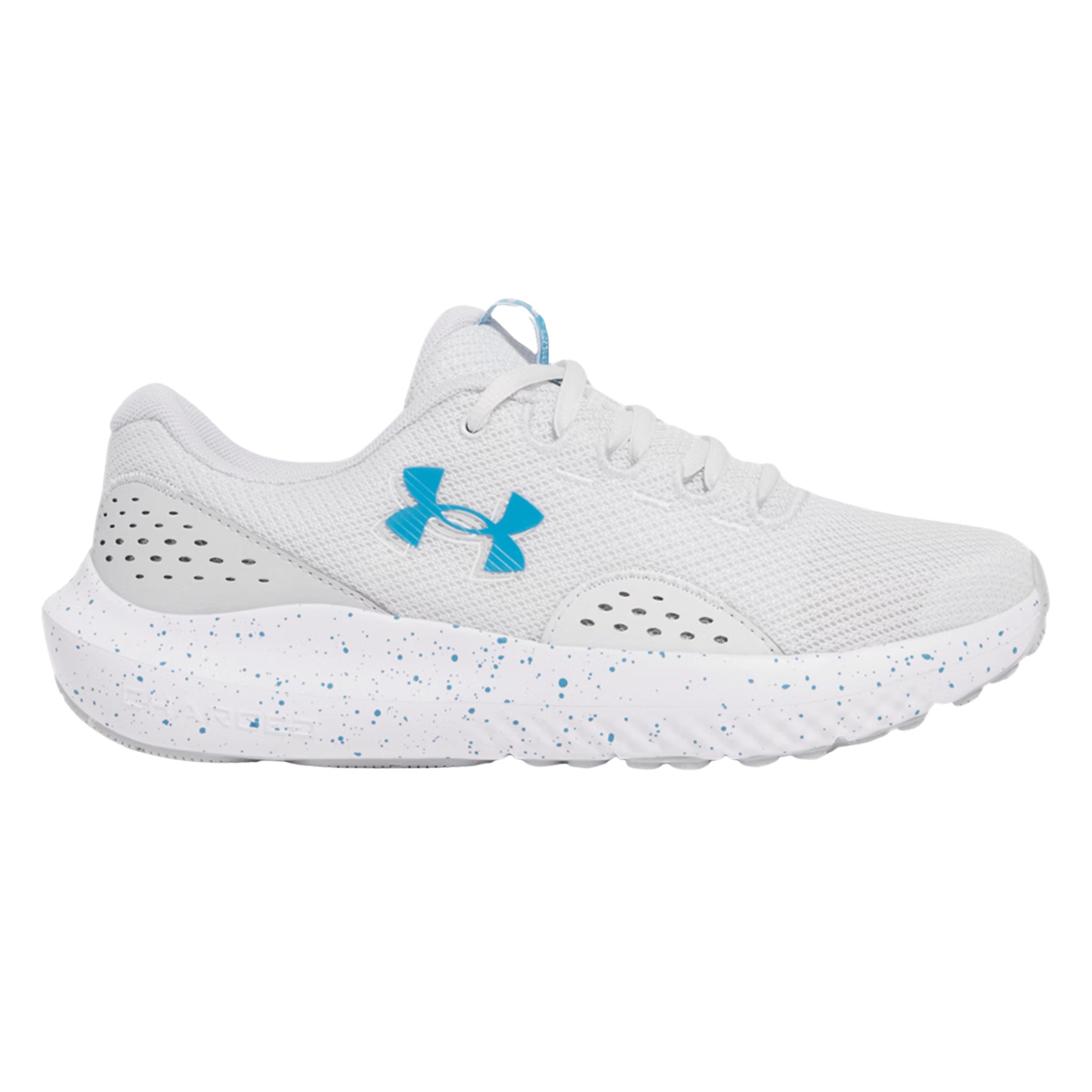 Under Armour Women's Surge 4 Running Shoes - Distant Gray/Halo Gray/Ether Blue by Lenny's Shoe & Apparel