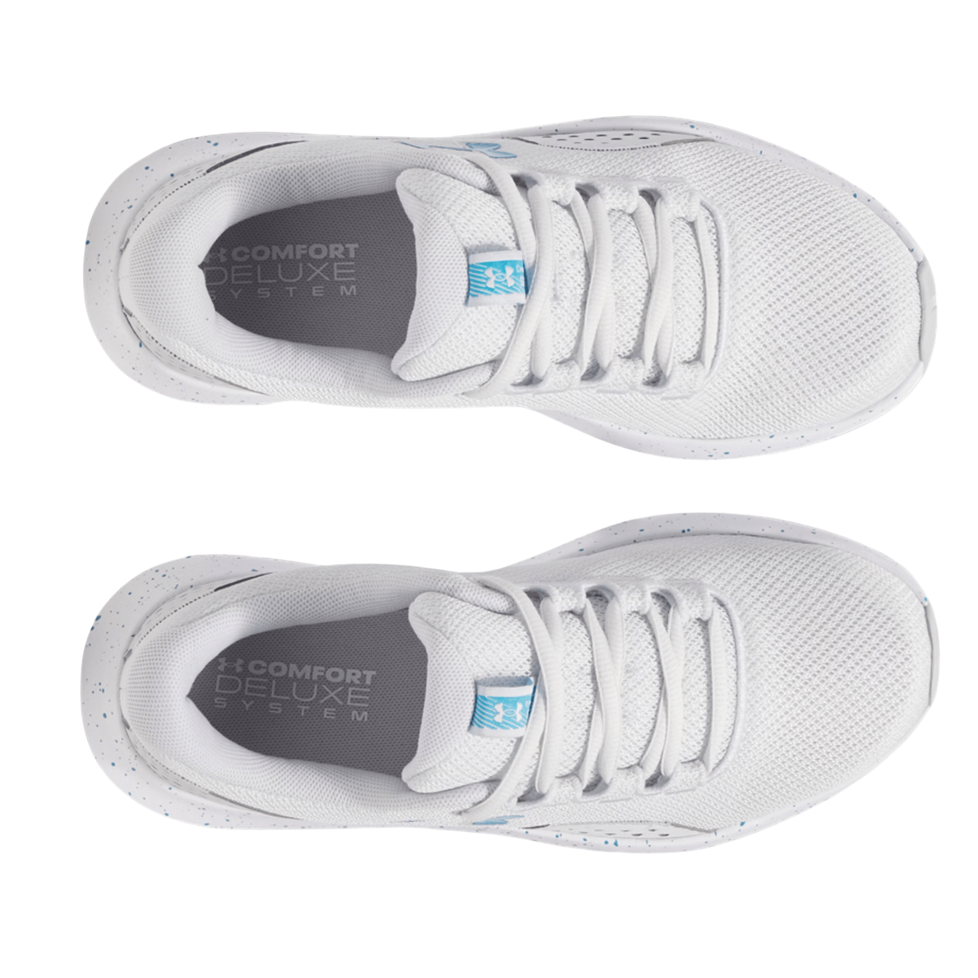 Under Armour Women's Surge 4 Running Shoes - Distant Gray/Halo Gray/Ether Blue by Lenny's Shoe & Apparel