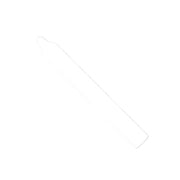 Rustic Taper Dinner Candle - 7 Inch White