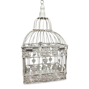 Hanging Metal Birdcage with Fliptop Lid