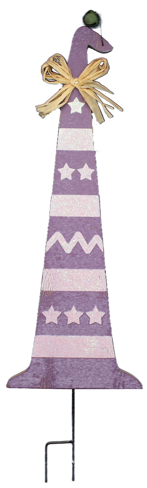 Witch Hat Lawn Stake Purple