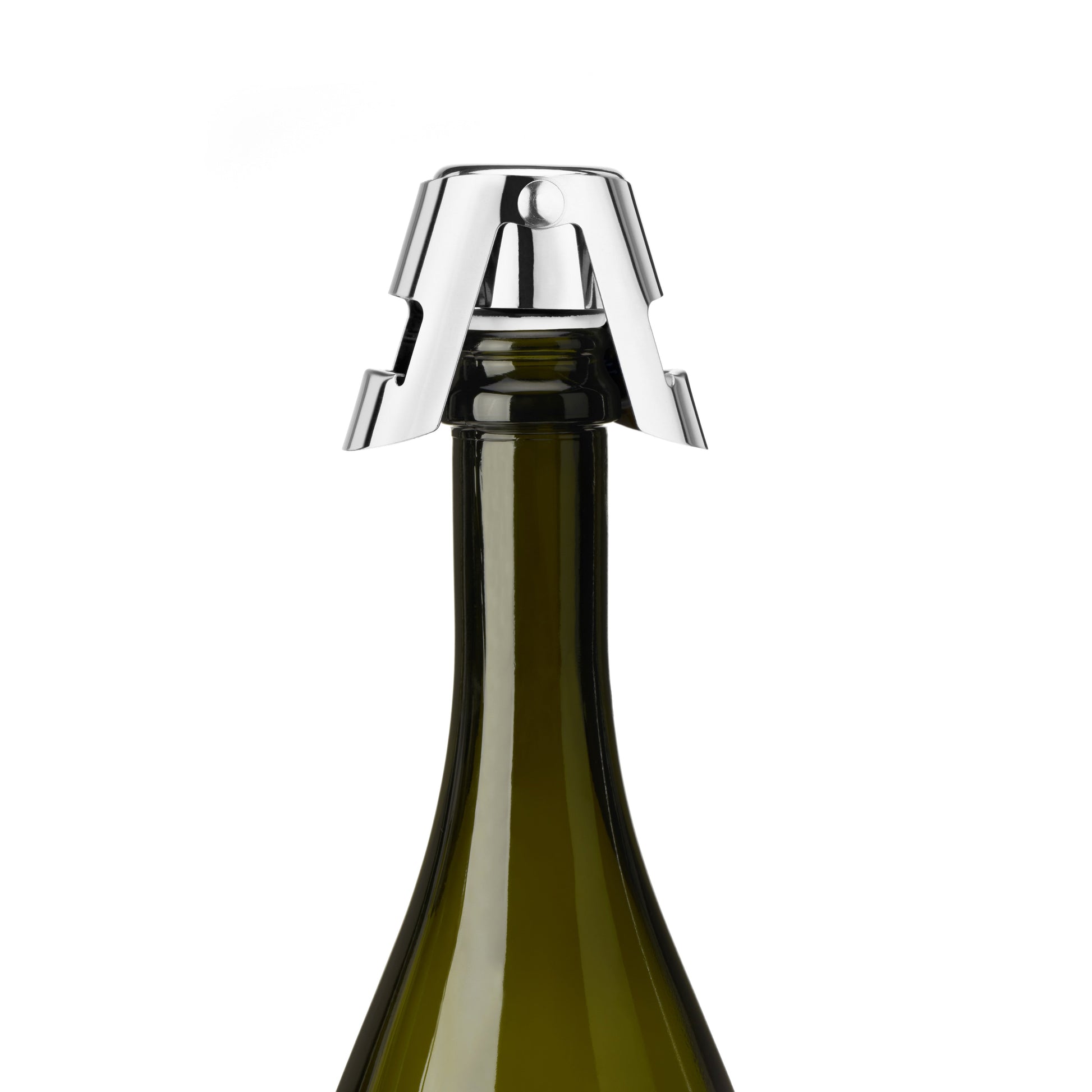 Wine Bottle Champagne Stopper Fizz Chrome by Homeportonline